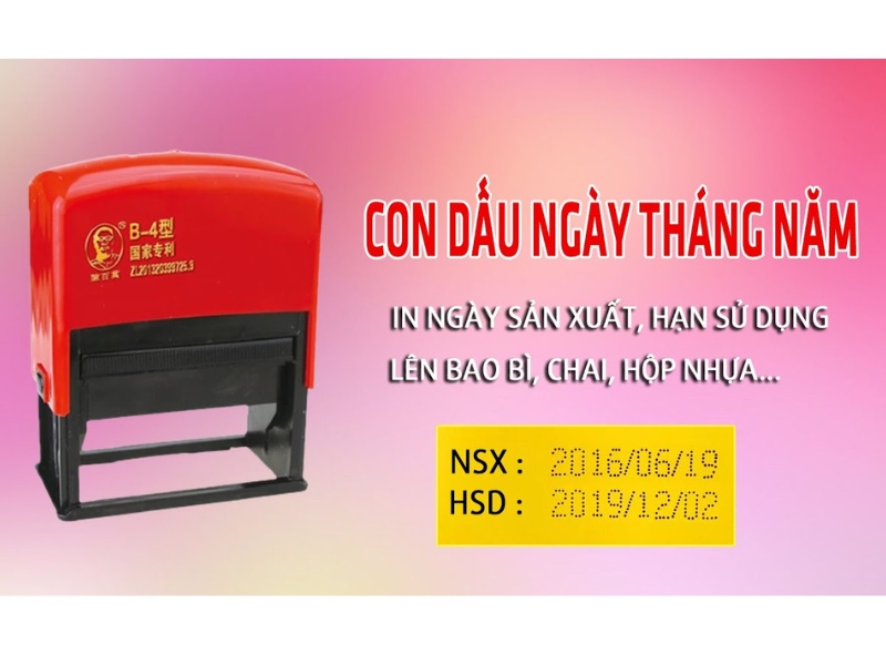 Tiêu chí lựa chọn khắc dấu hạn sử dụng và khắc con dấu đóng ngày sản xuất