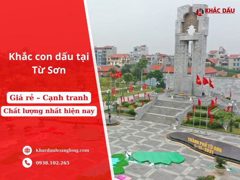 Khắc con dấu tại Từ Sơn